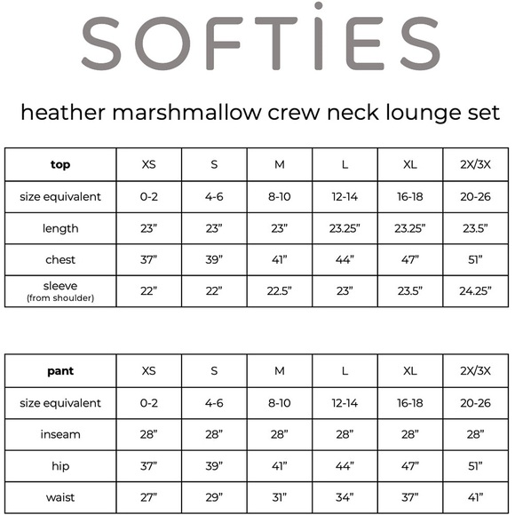 Softies Marshmallow Crew Neck Lounge Set - Picture 3 of 6